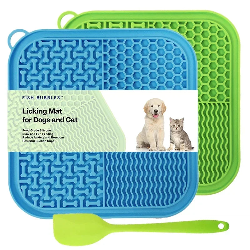 Tapis de Léchage Anti-Anxiété pour Chien & Chat – Slow Feeder Apaisant
