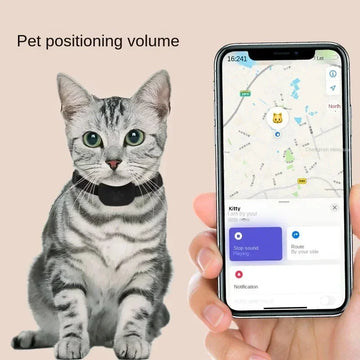 Mini Collier GPS Étanche pour Chien et Chat – Traceur Anti-Perte avec Alertes de Mouvement et Localisation Mondiale à Distance
