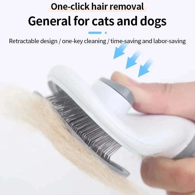 Brosse Auto-Nettoyante pour Chien & Chat – Peigne Anti-Poils et Démêlant Professionnel