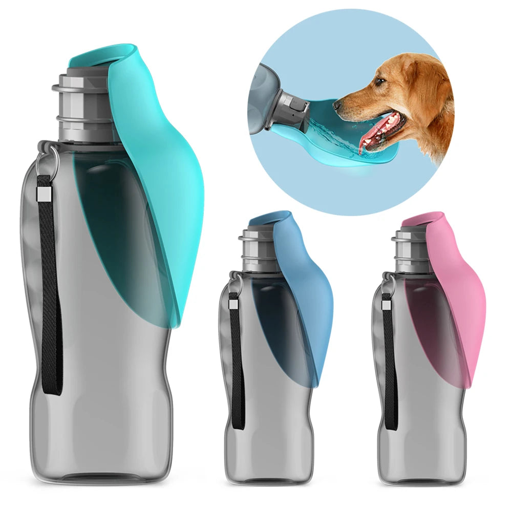 Gourde d’Eau Portable pour Chien – Distributeur de Voyage pour Petits, Moyens et Grands Chiens