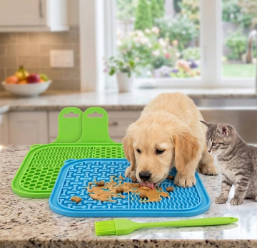 Tapis de Léchage Anti-Anxiété pour Chien & Chat – Slow Feeder Apaisant